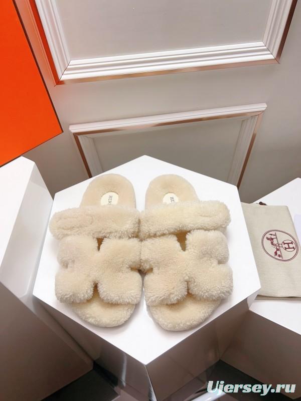 H Love Uncle Shoes Fur Slippers - LY00270