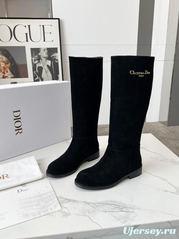 Dior 2025/SS Retro British Style Brogue New Knight Boots - LY00440