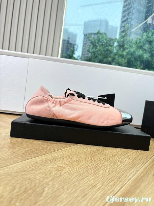 Prada 2025/SS Metal Toe Thin Sole Training Shoes Casual Shoes - LY00280