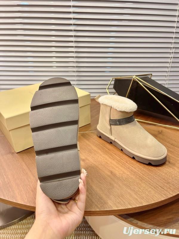 Brunello Cucinelli Winter New Snow Boots Sheepskin Buns Boots - AS00350