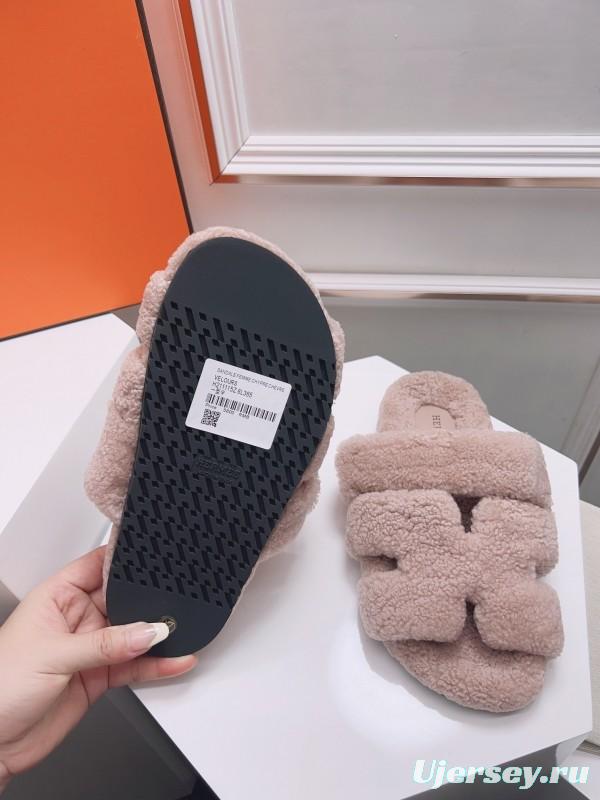 H Erijus Shoes 2025/SS Teddy Wool Slippers - LY00270