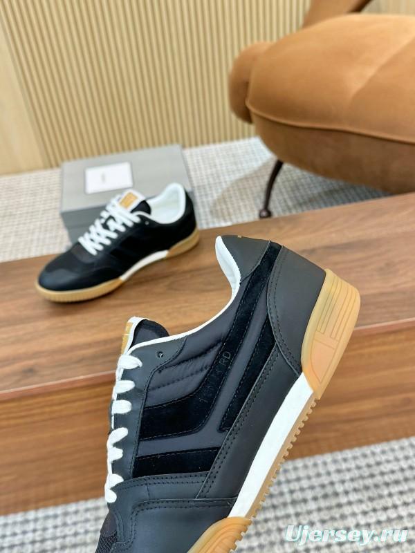 TOM FORD 2025 SS Casual Shoes with Classic Color Blocking and Imported Leather Insole - AS00350