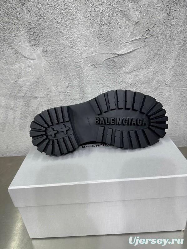 Adidas Derby Shoe, Slightly Asymmetrical Round Toe Lace-Up, Imported Cowhide Leather - AS00460