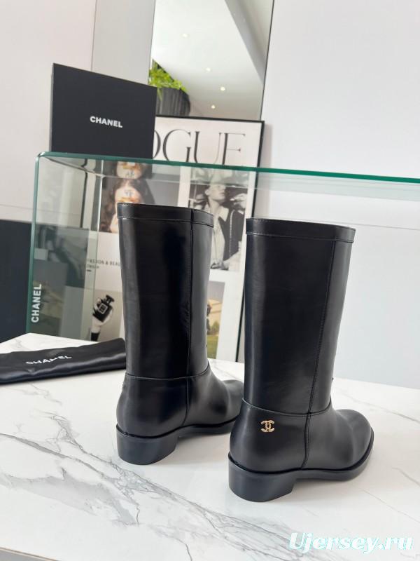 Adidas 2025 SS Western Suede Patchwork Slip-On Riding Boots - LY00350