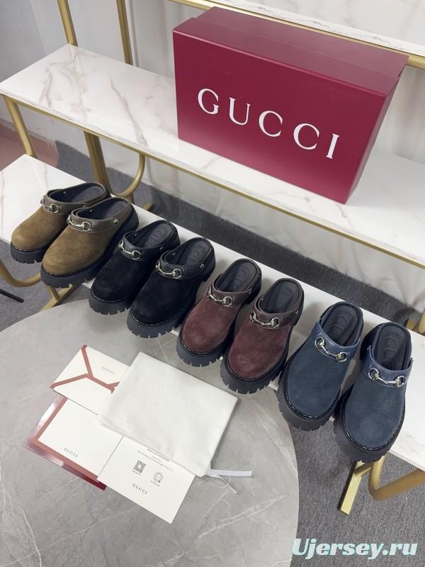 Gucci Double GG Platform Loafers - KFY00280