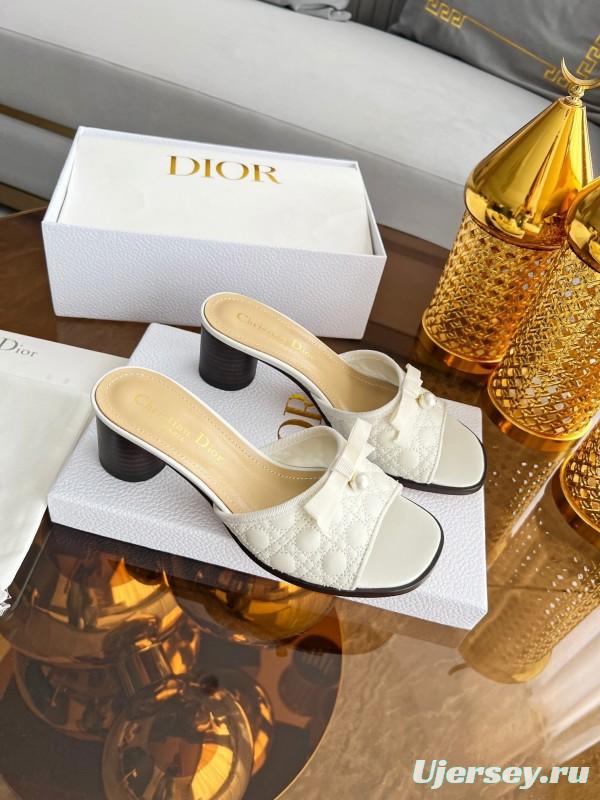 Dior Dway High Heel Sandals with Embroidered Logo - LY00270
