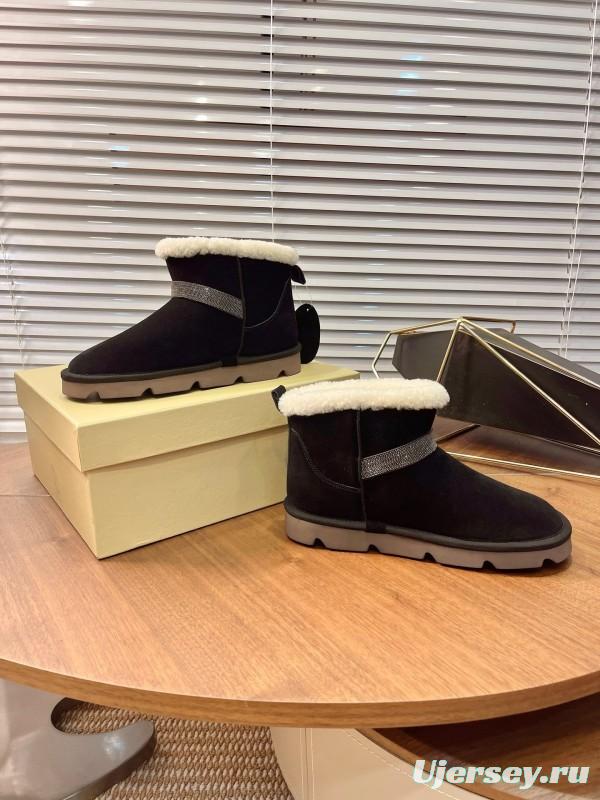Brunello Cucinelli Winter New Snow Boots Sheepskin Buns Boots - AS00350
