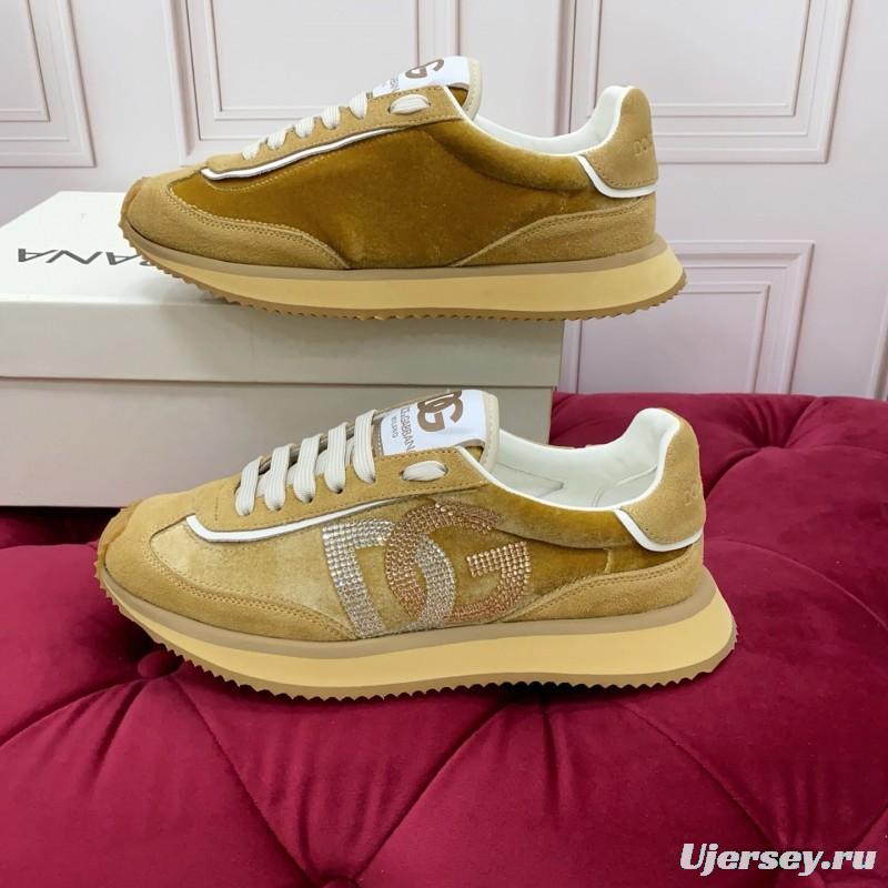 Dolce & Gabbana 2025 SS New Collection Luxury Embroidered Logo Sneakers - AS00300