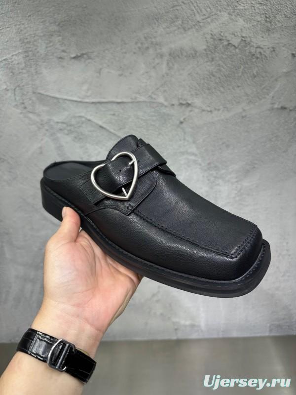 Adidas 2025 SS Square Toe Derby Shoes with Chain Buckle - KFY00400