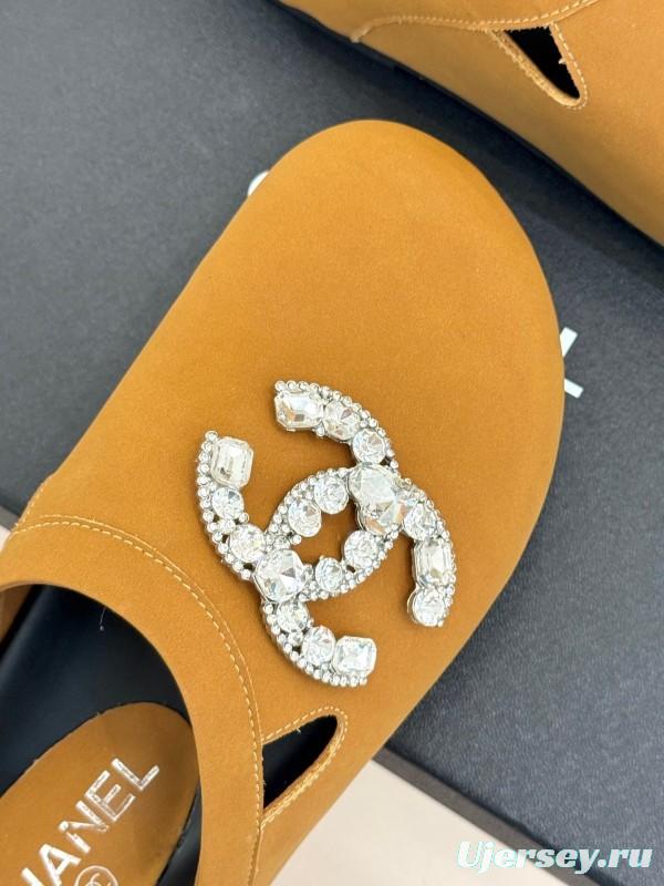 Chanel Classic CC Crystal Birkenstock Sandals - KFY00280