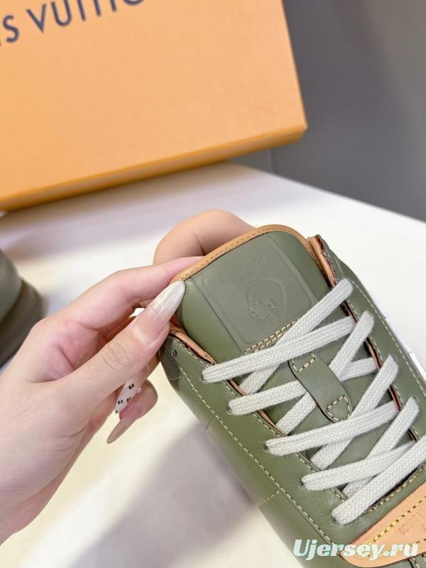 Louis Vuitton 2025 SS LV x Pharrell Williams Runway Platform Sneakers Retro Running Shoes - KFY00380/KFY00390