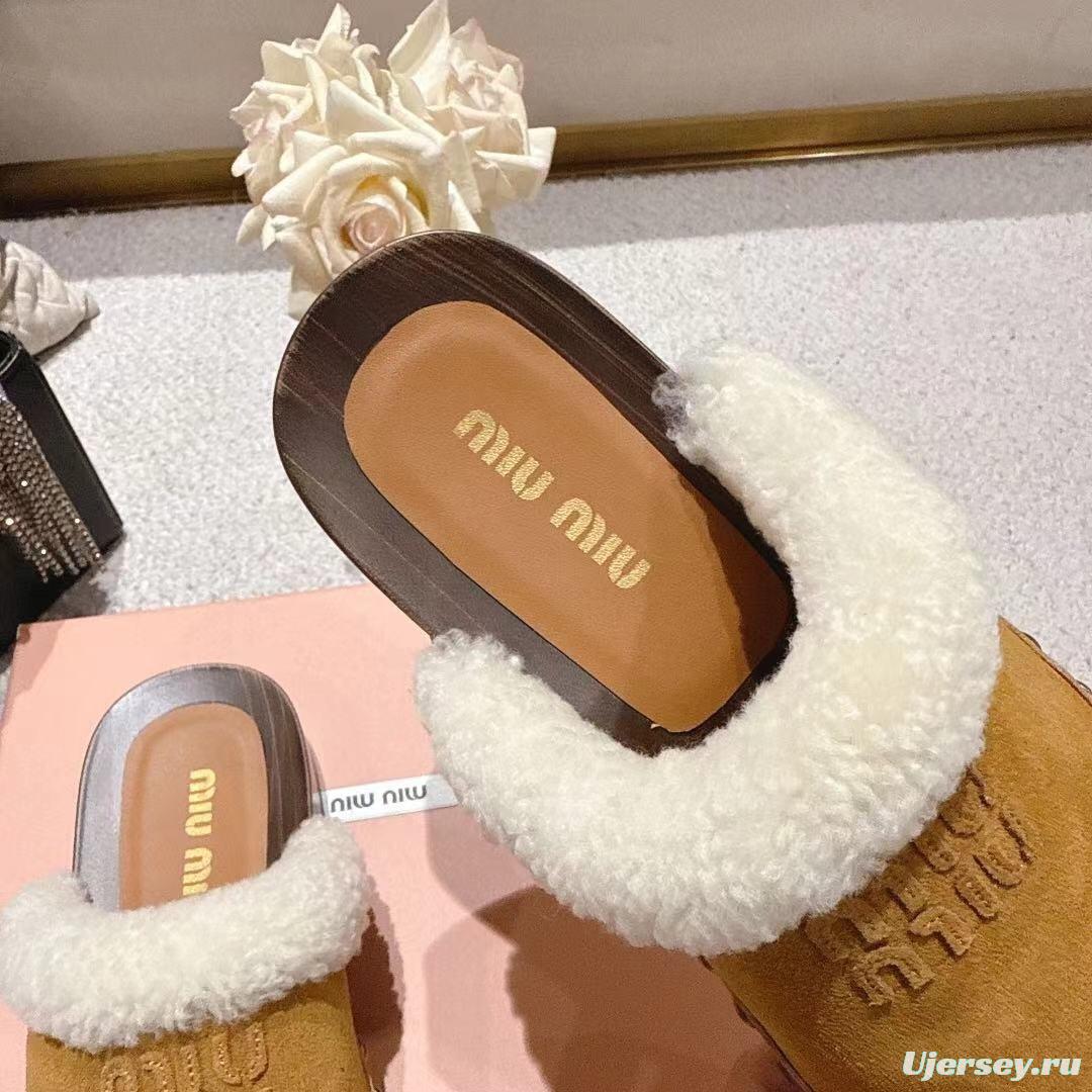 Miu Miu Cotton Shoes Sandals 2025 SS Collection Unique Washing Process - LY00260