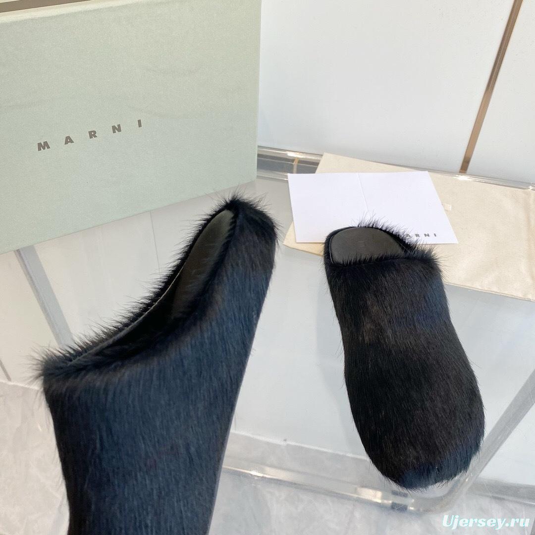 Marni 2025/SS Horsehair Loafer Shoes - LY00