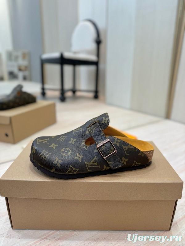 Louis Vuitton Boston Closed-Toe Soft Sole Mule Slippers - KFY00300