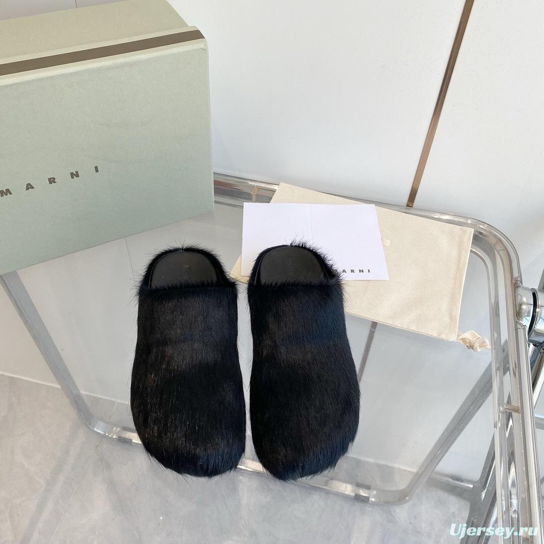 Marni 2025/SS Horsehair Loafer Shoes - LY00