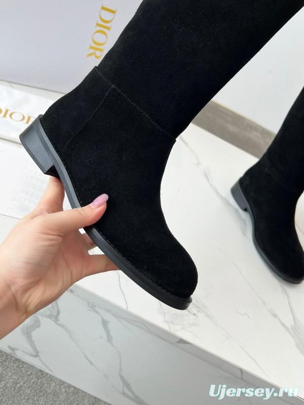 Dior 2025/SS Retro British Style Brogue New Knight Boots - LY00440