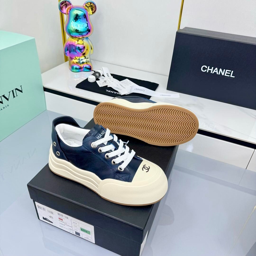 Chanel 2025 SS Loafers Panda Shoes Original Calfskin Casual Sneakers - LY00320