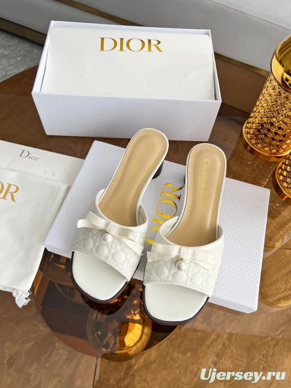 Dior Dway High Heel Sandals with Embroidered Logo - LY00270