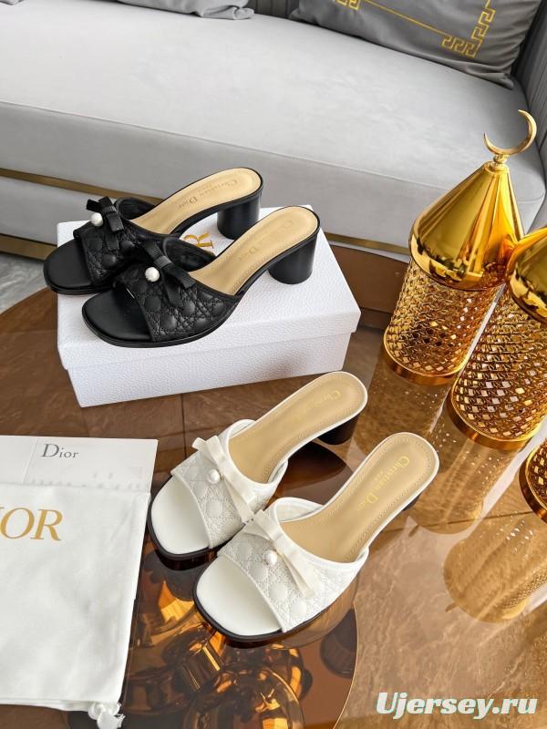 Dior Dway High Heel Sandals with Embroidered Logo - LY00270