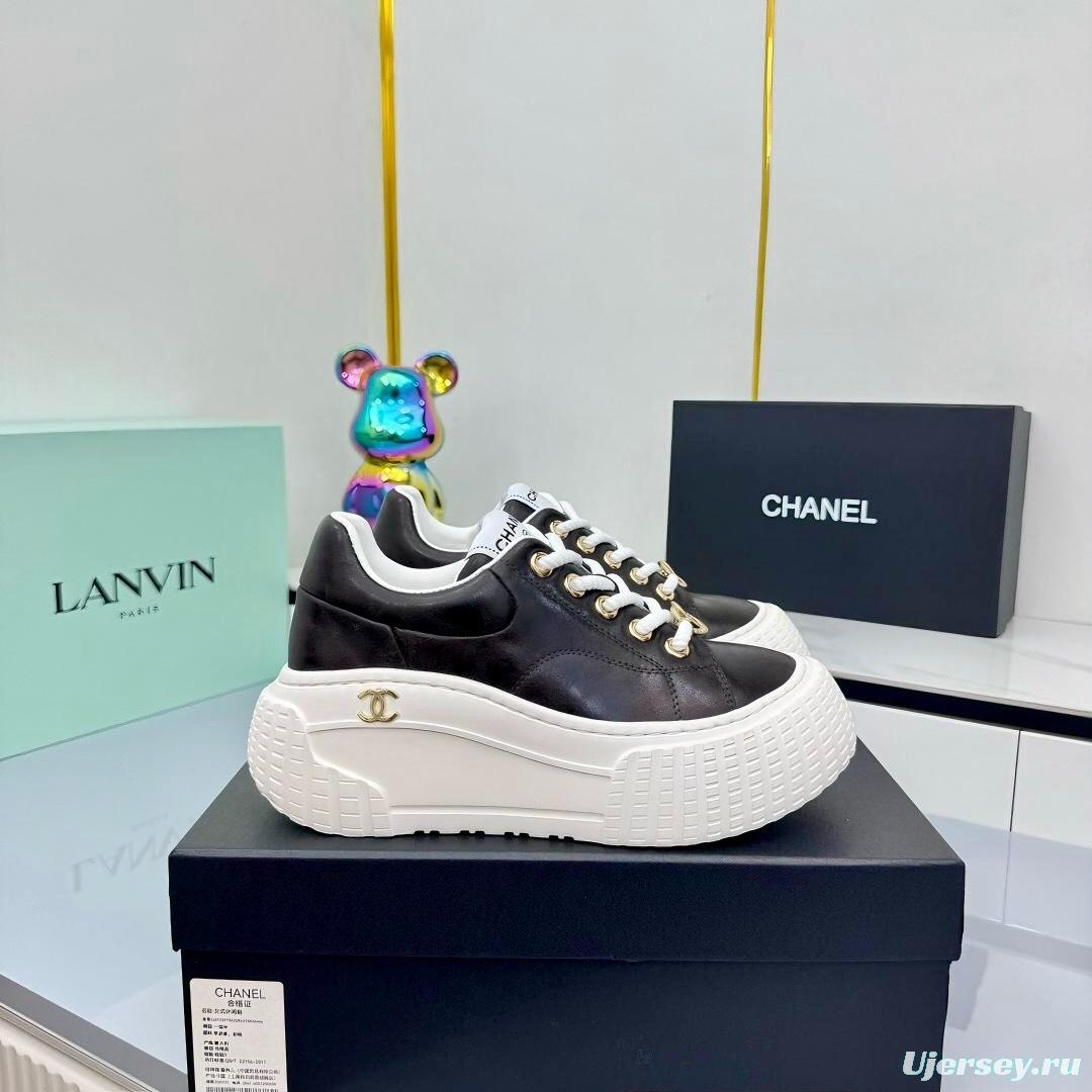 Chanel 2025 SS Panda Loafers Bread Shoes Original Calfskin - LY00330