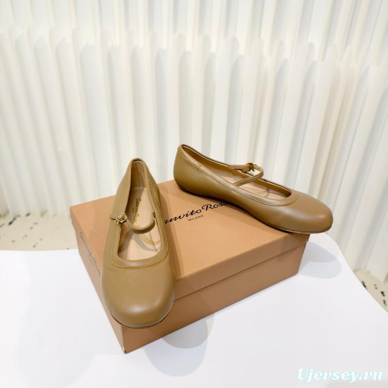 Gianvito Rossi Bohemian Style Flat Ballet Shoes - LY00310