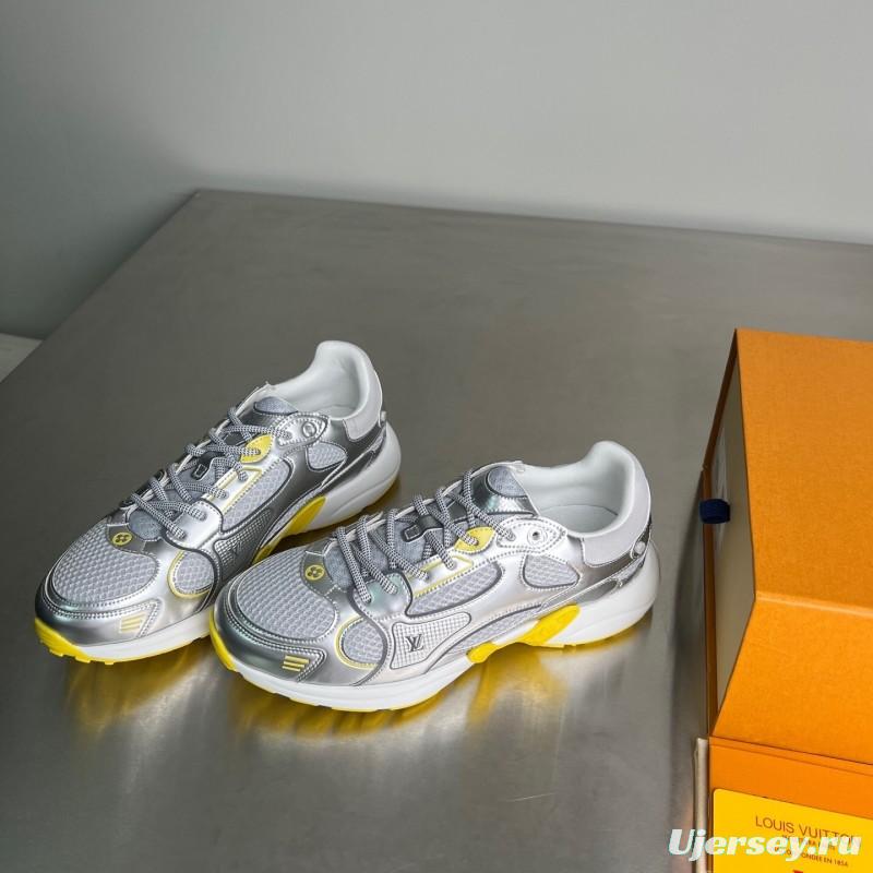 L v Olympia Round Toe Lace-Up Low Top Casual Lifestyle Shoes - YC