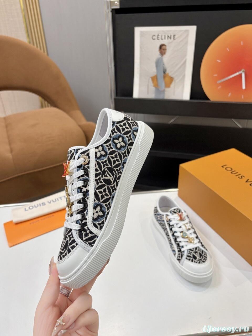 Louis Vuitton Lagoon Series Denim Sneakers with Buckle - AS00300