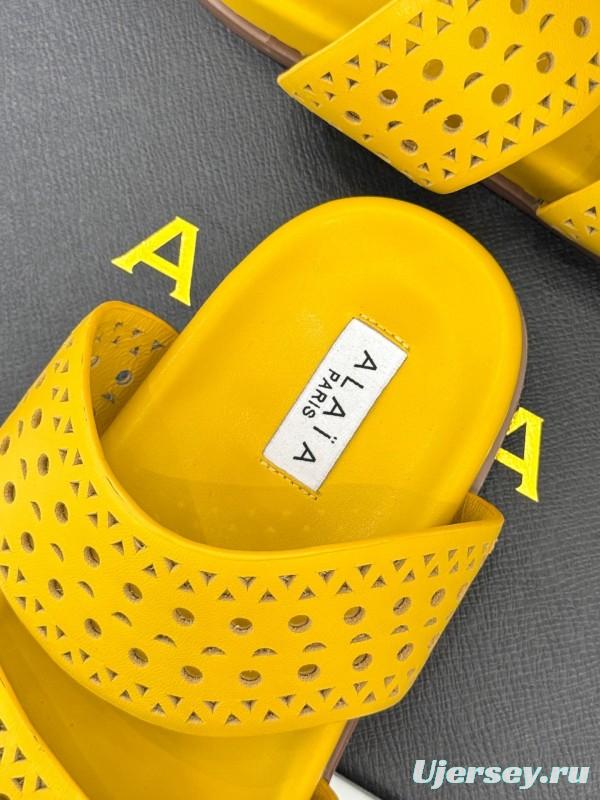 Alaia 2025 SS Hollow-Out Casual Sandals - KFY00260