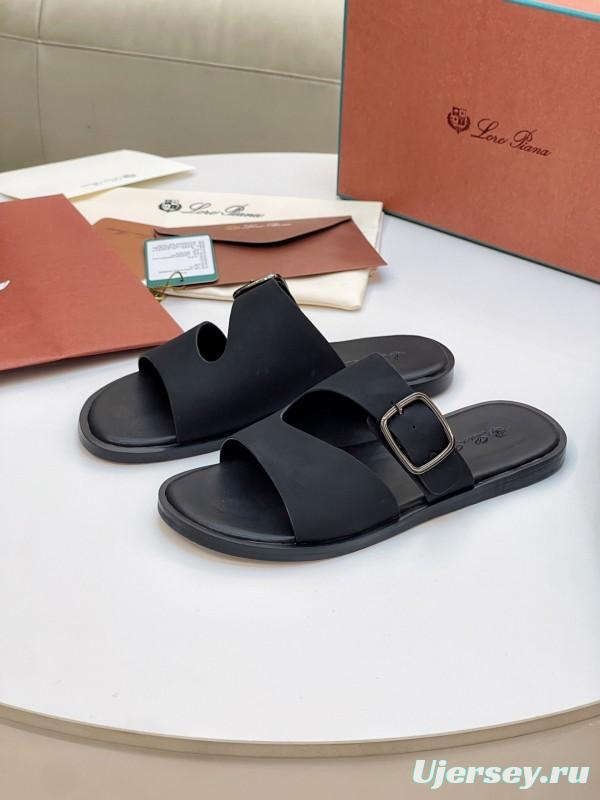 Loro Piana 2025 SS Men's Spring Summer Slippers with High-Quality Stitching - AS00250