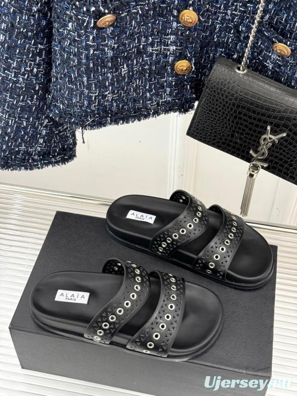 Alaia Spring Summer 2025 Hollow-Out Casual Sandals - KFY00260