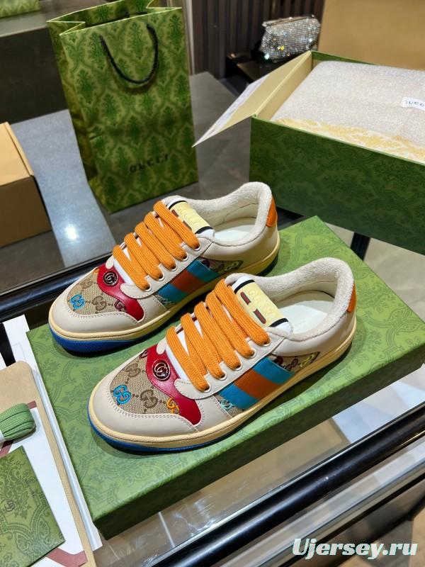 Gucci Distressed Sneakers 2025 SS Collection with Retro Design and Comfort Features - AS00270