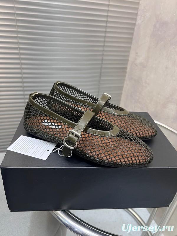 ALAIA 2025/SS New Color Mesh Flat Sandals Slippers - KFY00270