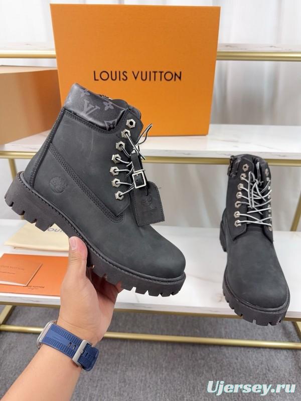 Timberland x LV Monogram Ankle Boots Waterproof Suede - LY00380