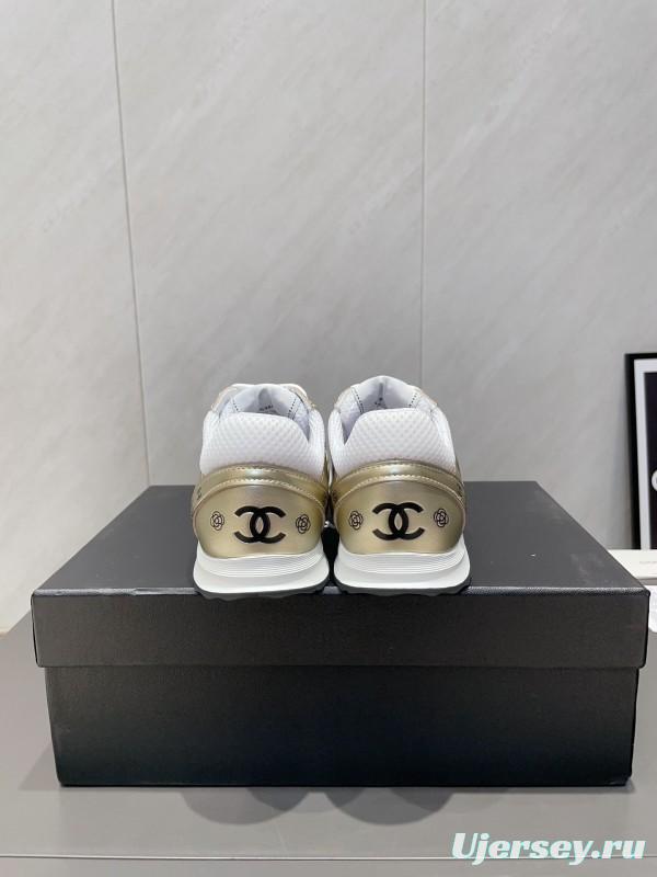 Chanel Silver Horn King II Casual Series Sneakers - KFY00330