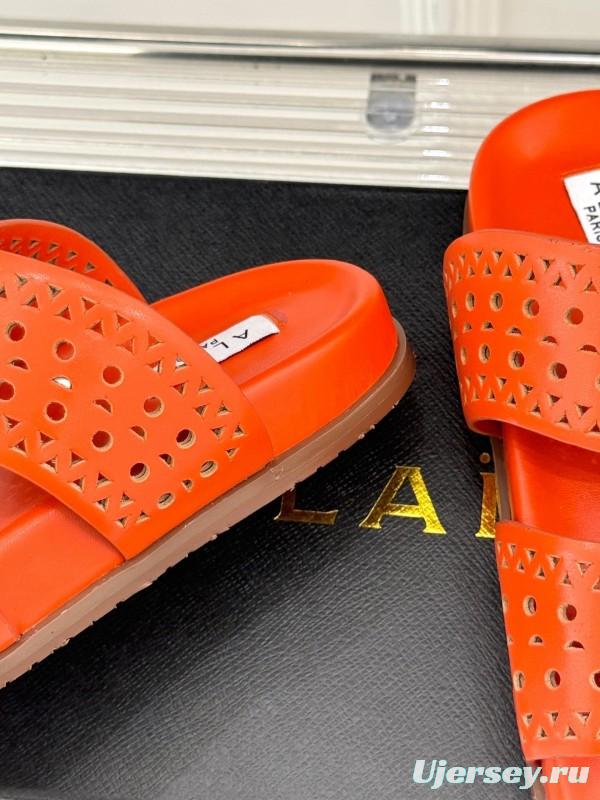 Alaia Spring Summer 2025 Laser-Cut Openwork Casual Sandals - KFY00260