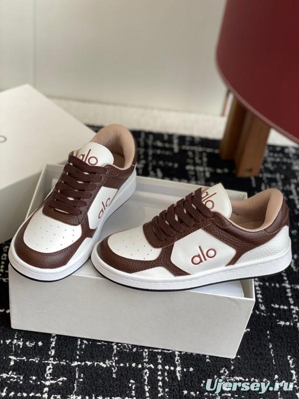 Alo 2025 SS Two-Tone White Sneakers Chunky Sole Comfort Casual - KFY00280