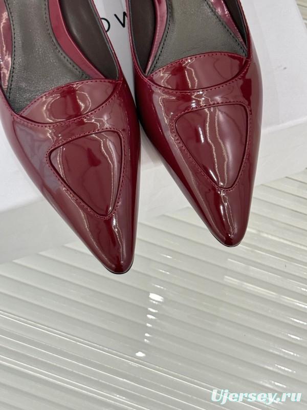 The Row Kitten Heel Pointed Toe High Heels Minimalist Design - KFY00320