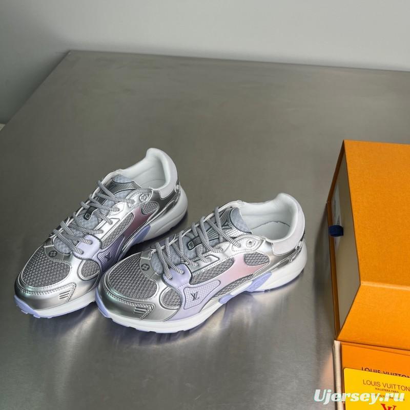 L v Olympia Round Toe Lace-Up Low Top Casual Lifestyle Shoes - YC