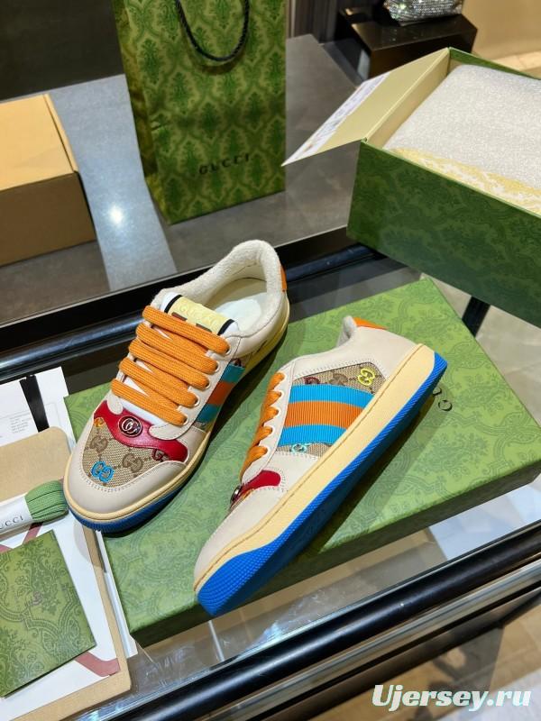 Gucci Distressed Sneakers 2025 SS Collection with Retro Design and Comfort Features - AS00270