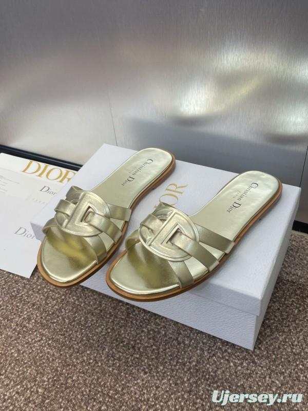 Dior D-Club Jelly Color Hollow Layered Cross-Strap Women Sandals - KFY00280