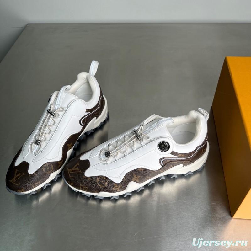 Louis Vuitton LV Circle Low-Top Casual Shoes with Anti-Slip Metal Accessories - YC