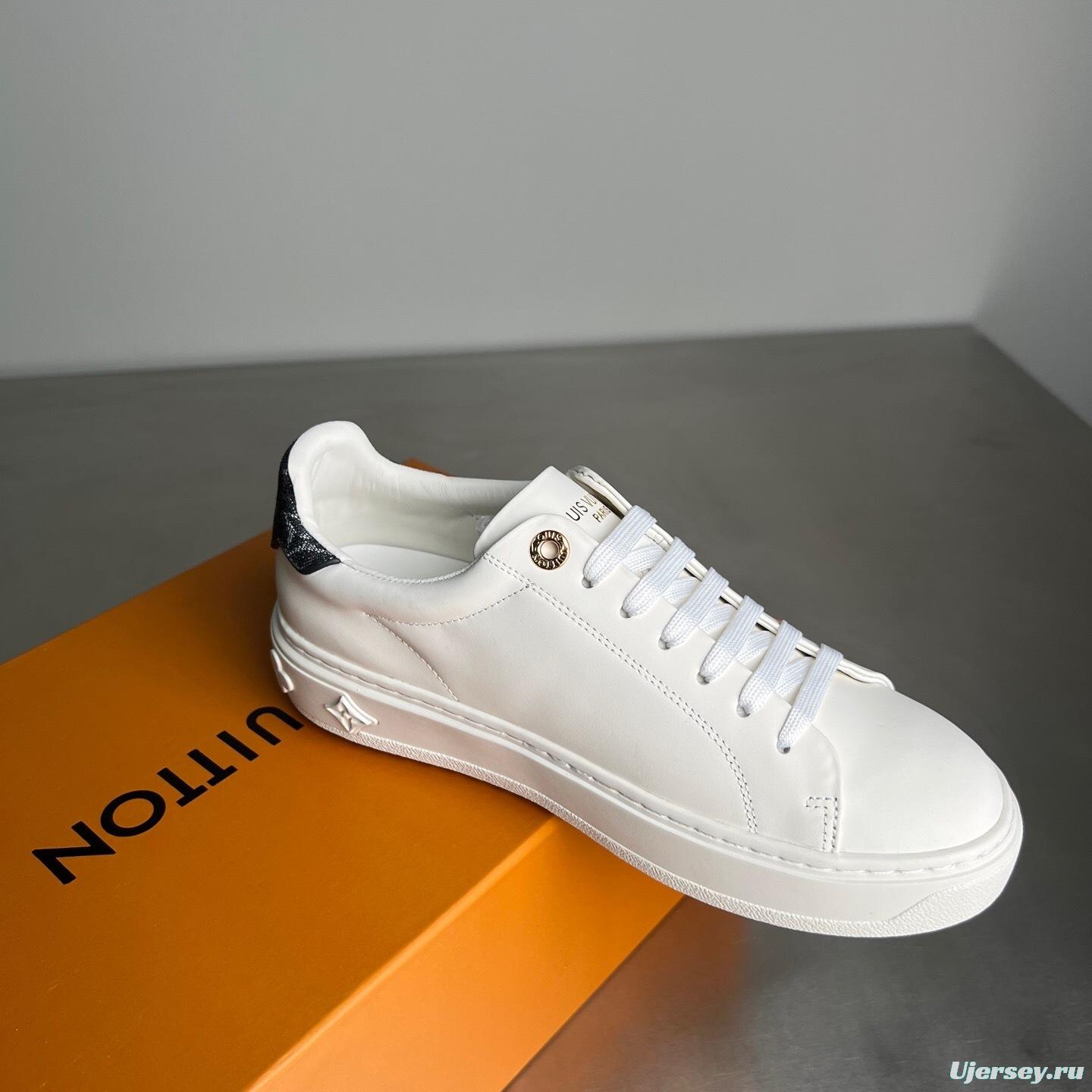 Louis Vuitton Takashi Murakami Time Out Cherry Blossom Flat Low-Top Sneakers - YC