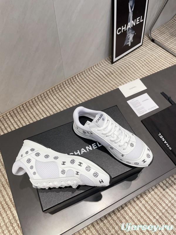 Chanel Silver Horn King II Casual Series Sports Shoes - KFY00330