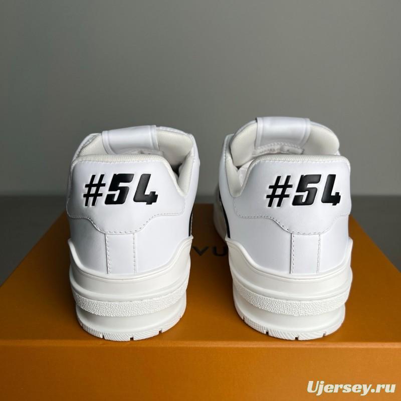 Louis Vuitton Signature Logo Sneakers with Calfskin Upper - YC