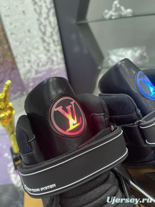 LV Trainer Maxi Sneakers with Multi-Color LED Charging Cable - AS00760