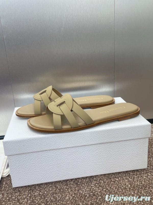 Dior D-Club Jelly Color Hollow Layered Cross Strap Women's Sandals - KFY00280