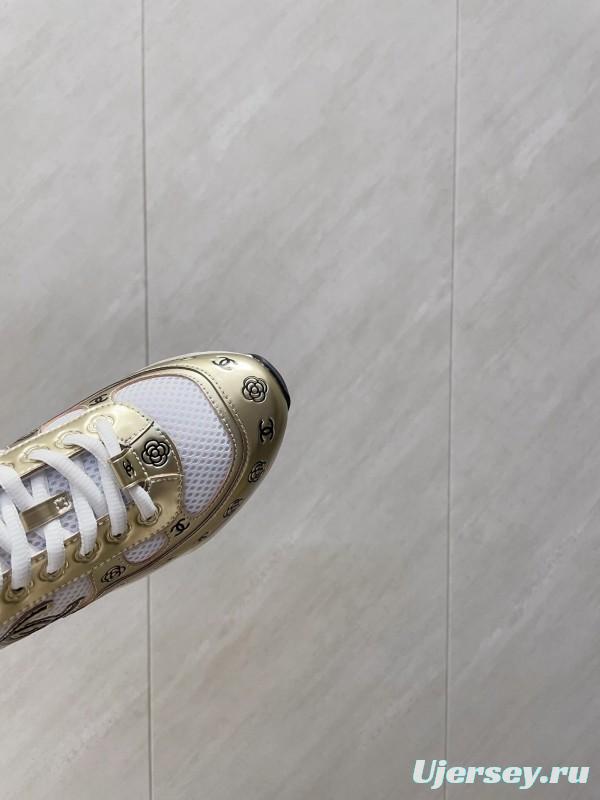 Chanel Silver Horn King II Casual Series Sneakers - KFY00330