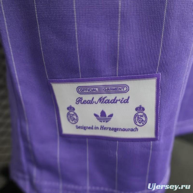 Player Version 25/26 Real Madrid Purple Adidas Original Jersey