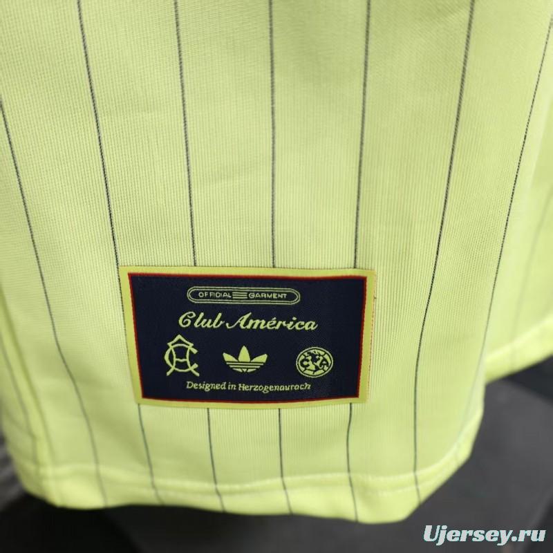 Player Version 25/26 Club America Yellow Adidas Original Jersey