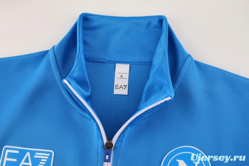 25/26 Napoli Blue/Black Full Zipper Jacket+Long Pants